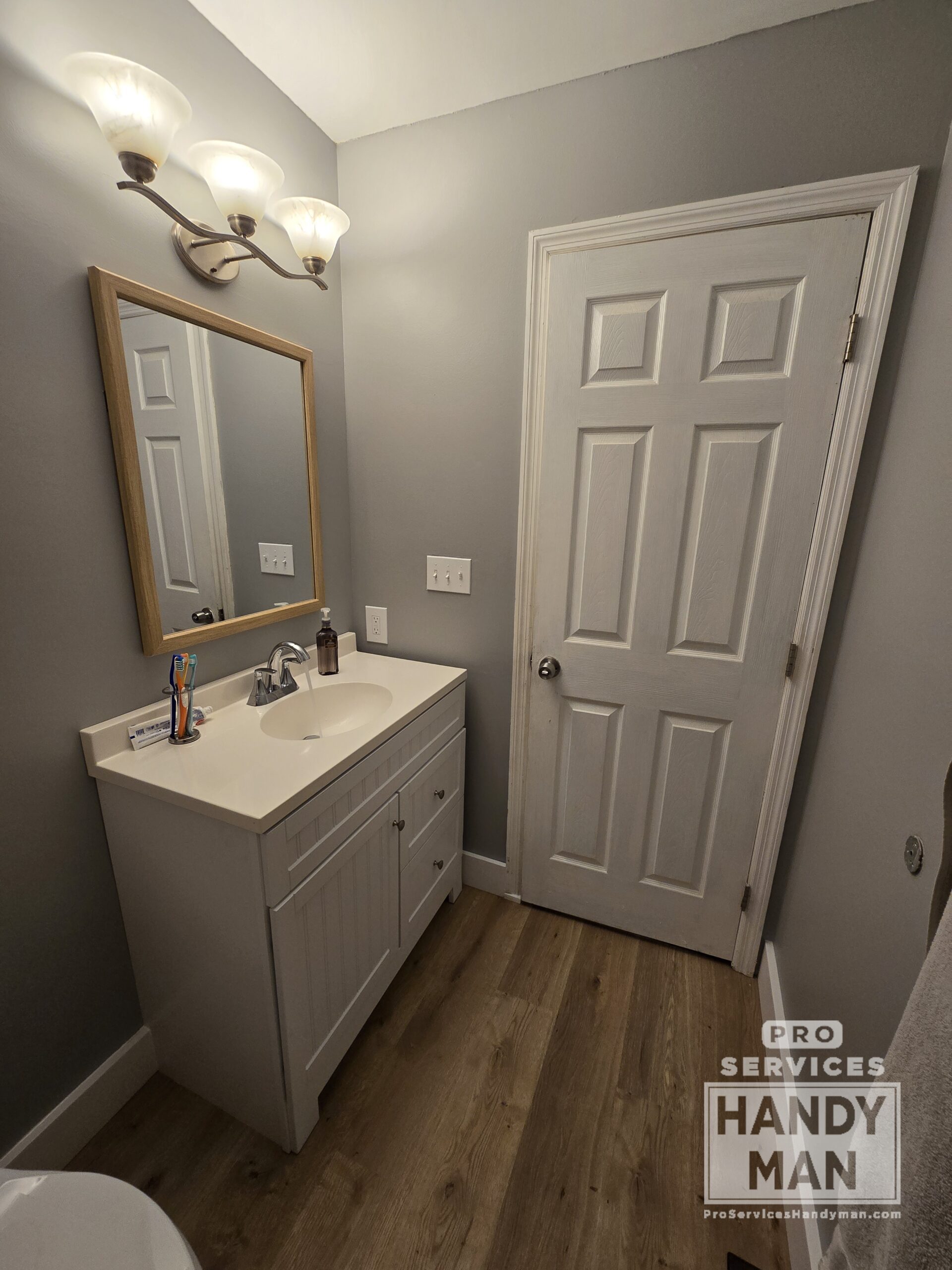 Bathroom Remodel completed by Pro Services Handyman
