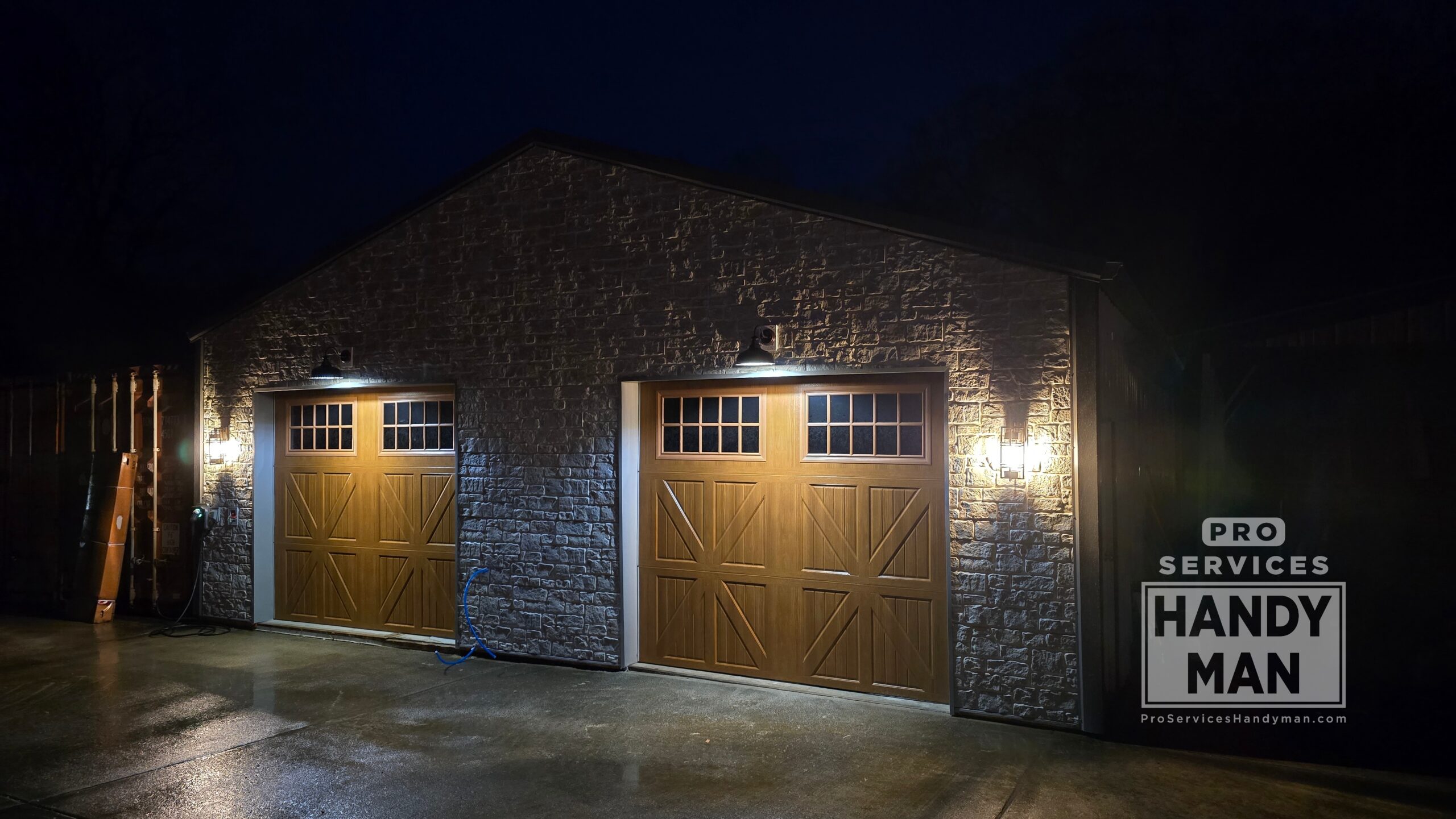 Faux Stone Panels completed by Pro Services Handyman