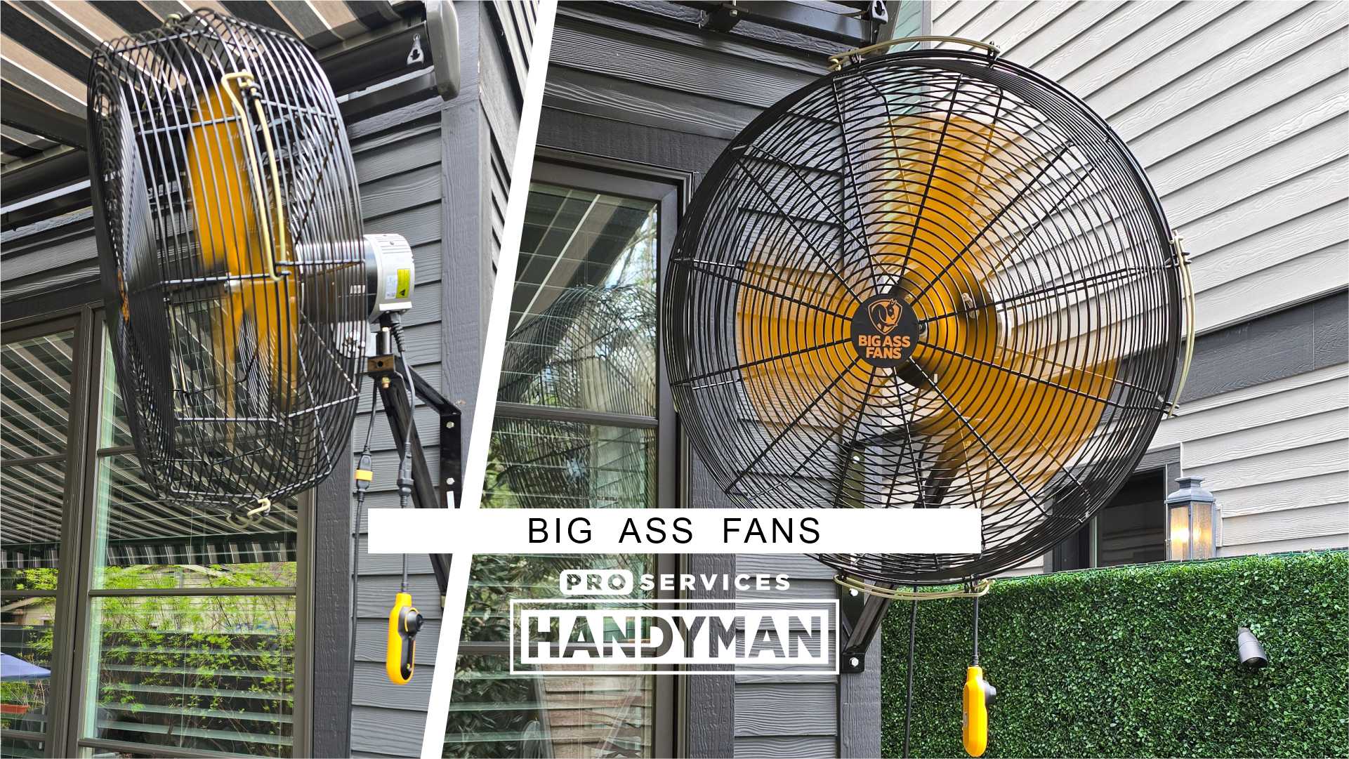 Large Wall Fan completed by Pro Services Handyman