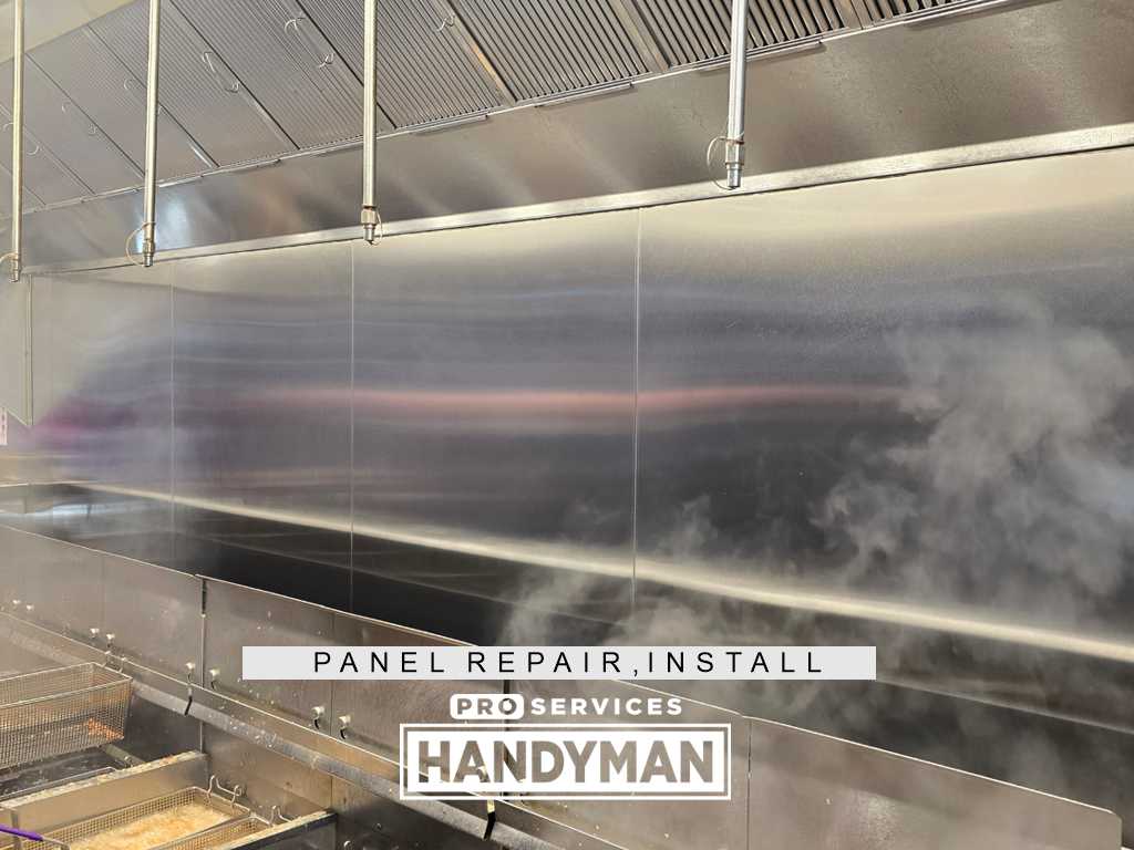 Commercial Kitchen Repair completed by Pro Services Handyman