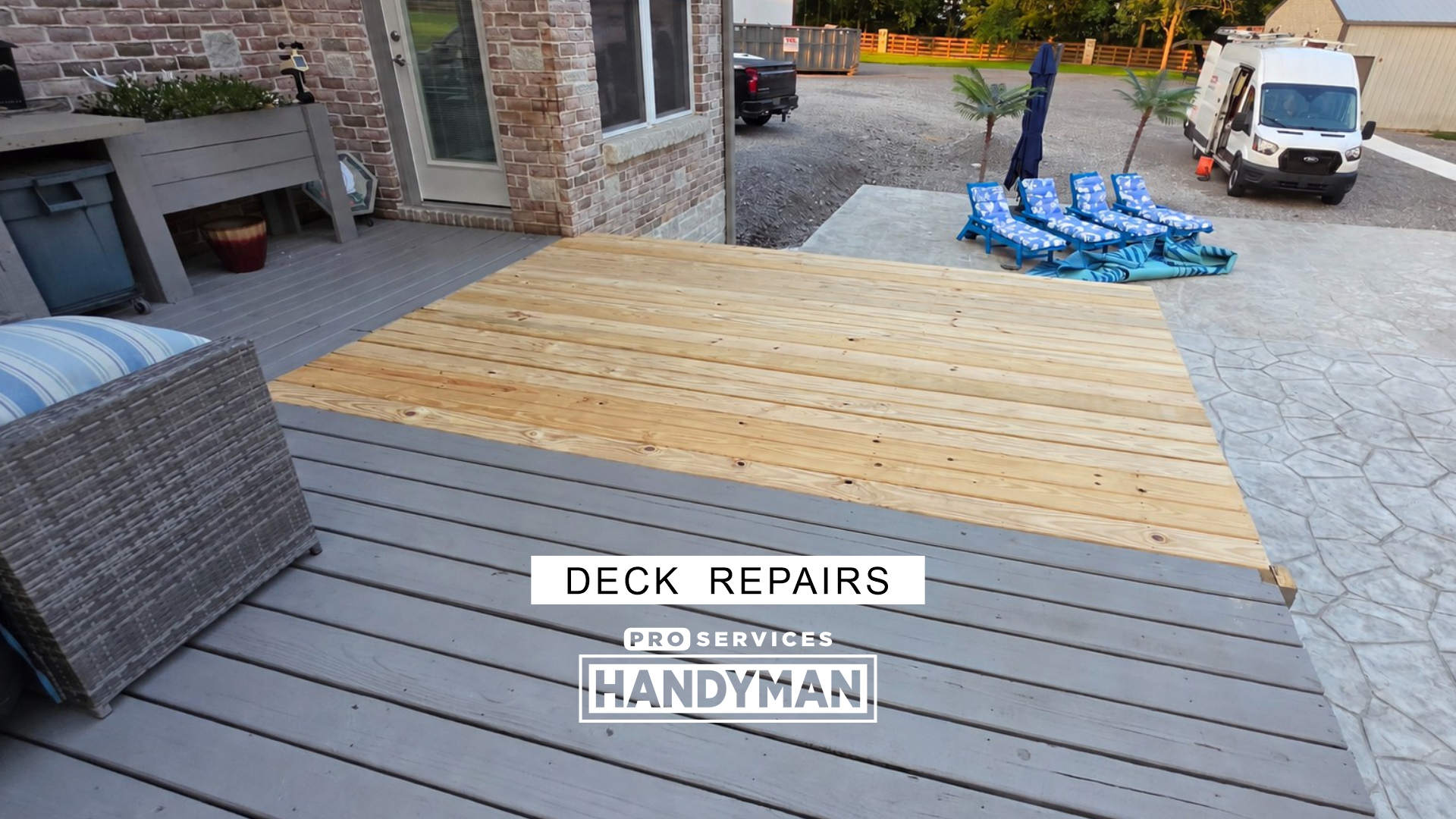 Deck Repairs completed by Pro Services Handyman