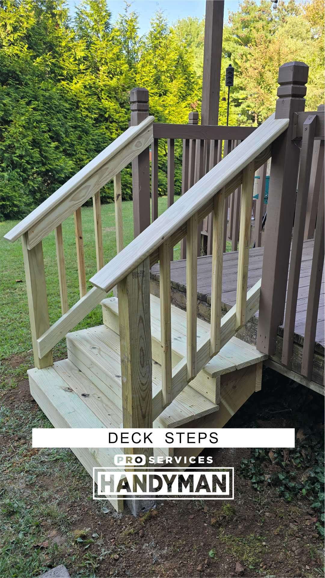 Deck Steps completed by Pro Services Handyman
