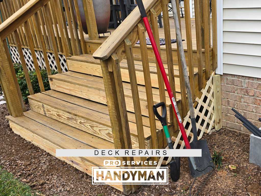 Deck Repairs completed by Pro Services Handyman