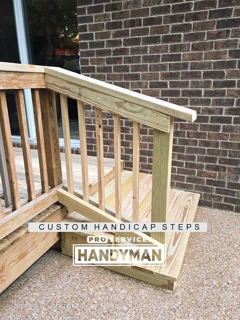 Deck Steps completed by Pro Services Handyman