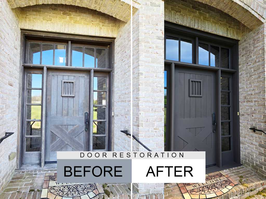 Door Refinishing And Restoration completed by Pro Services Handyman