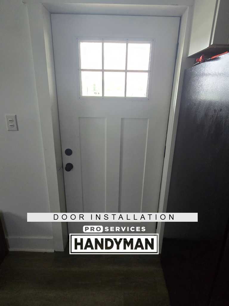Exterior Door Installation completed by Pro Services Handyman