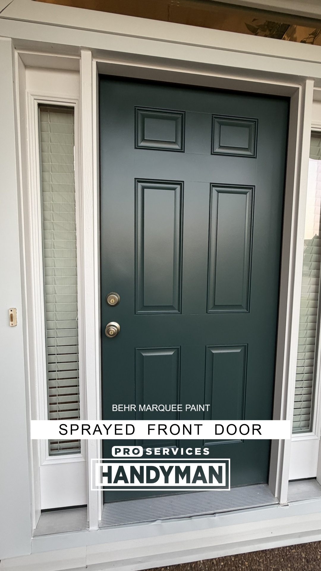 Front Door Paint completed by Pro Services Handyman