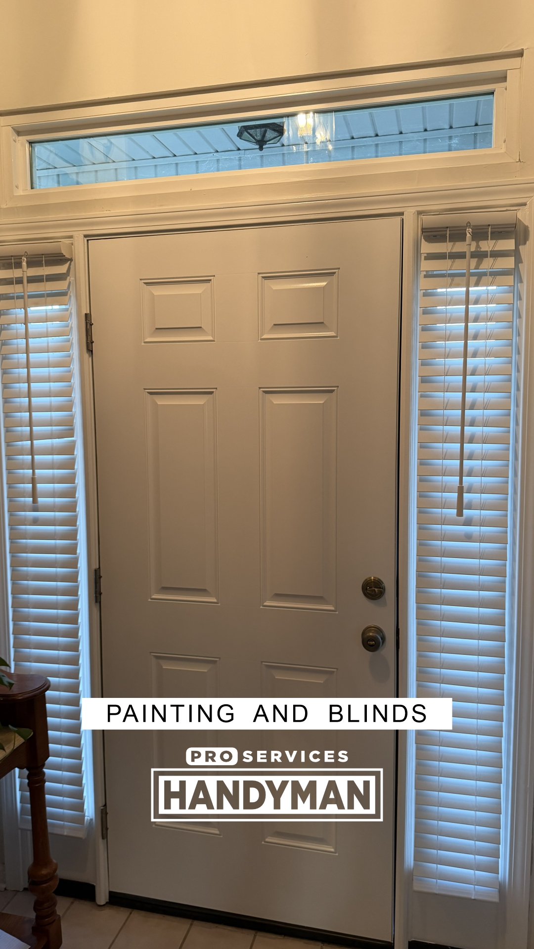 Front Door Interior Painting completed by Pro Services Handyman