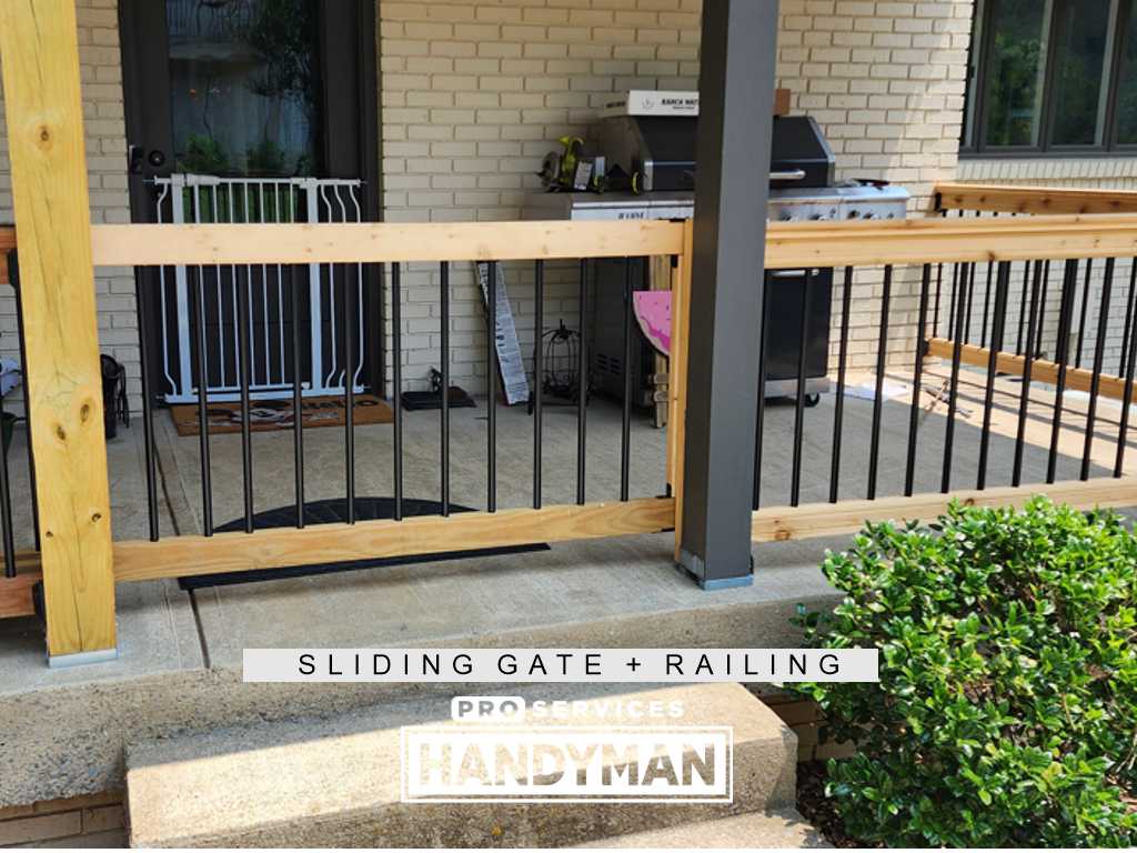 Gate, Railing, Post completed by Pro Services Handyman
