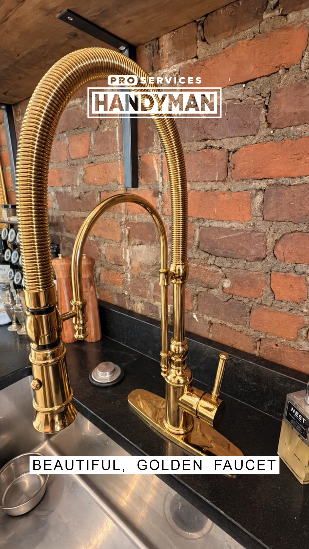 Kitchen Faucet completed by Pro Services Handyman