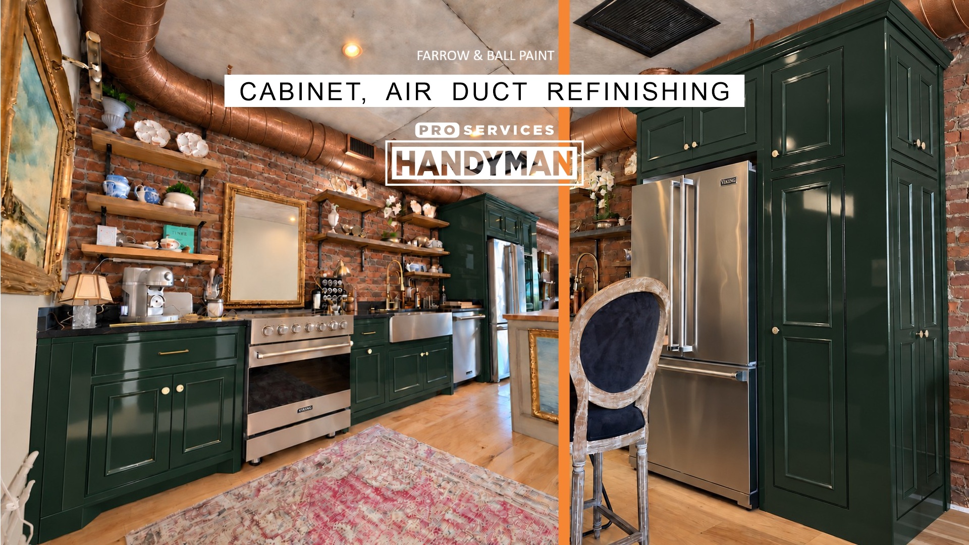 Kitchen Cabinets Painting completed by Pro Services Handyman