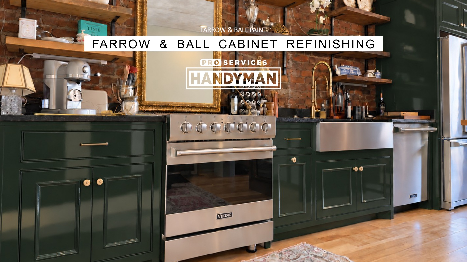 Kitchen Cabinet Refinishing completed by Pro Services Handyman