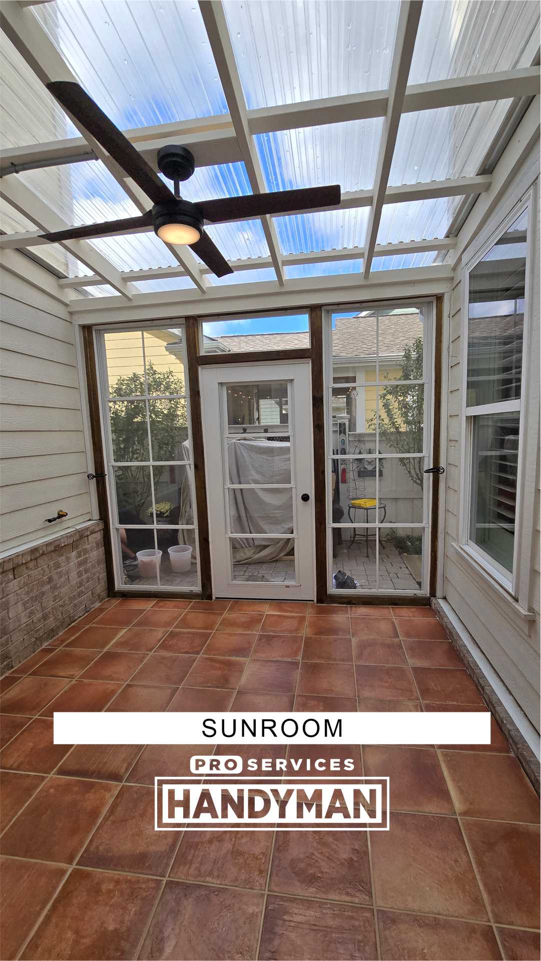 Sunroom completed by Pro Services Handyman